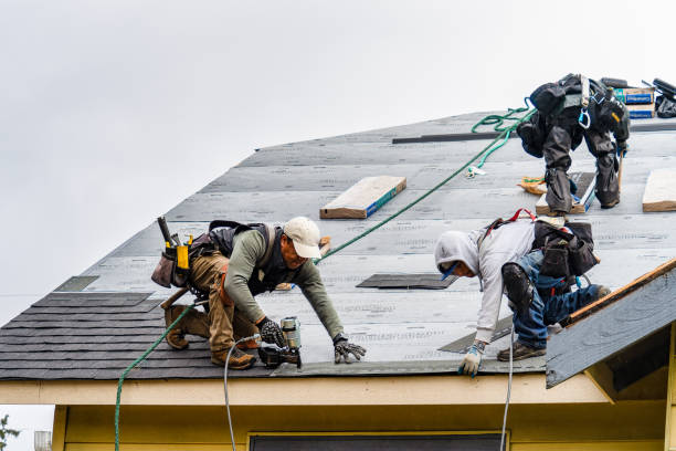 Professional Storm Damage Roof Repair technician working in Towson, MD